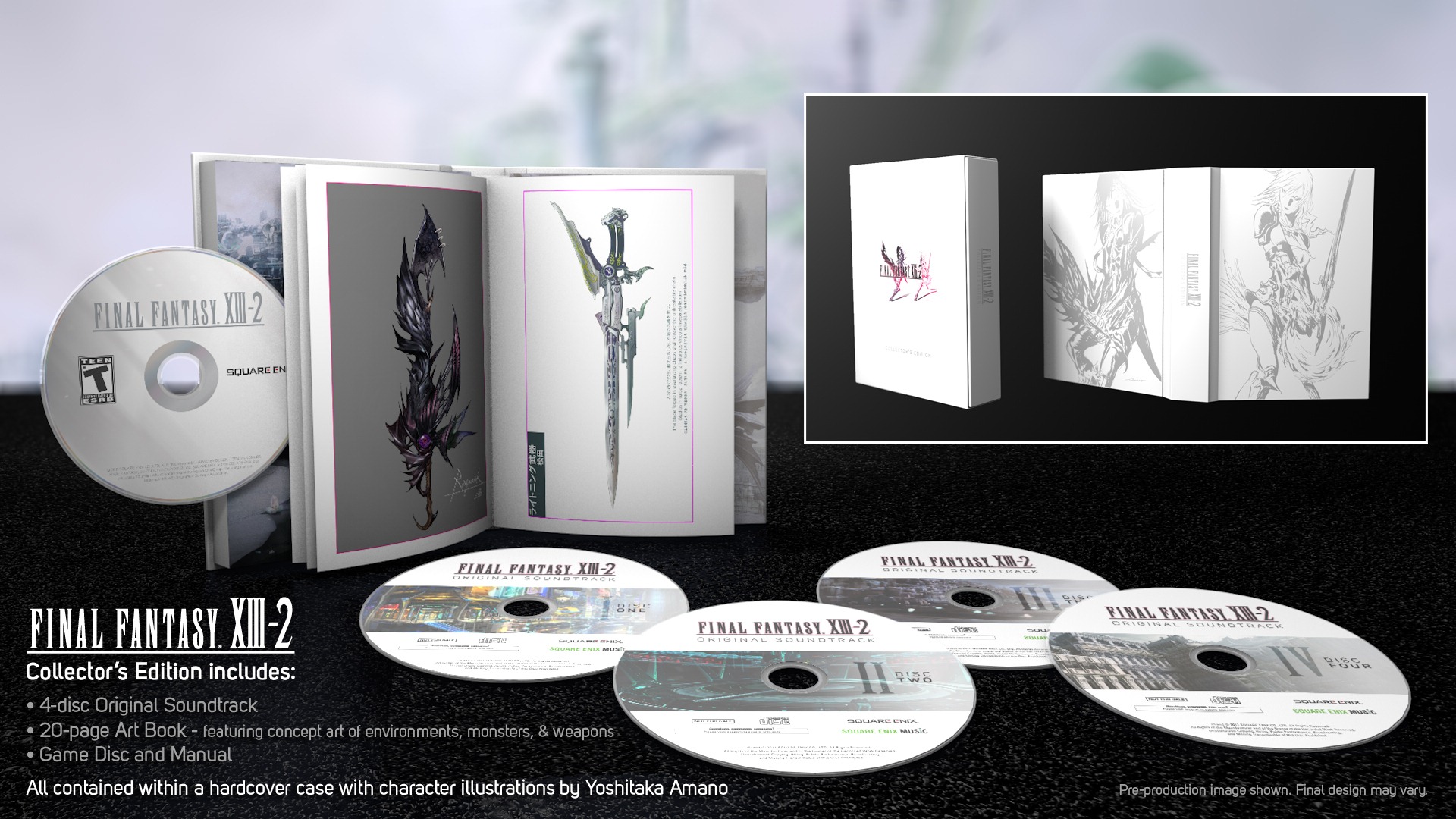 Square Enix members original Limited Final Fantasy illustration plate set