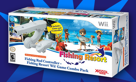 Nintendo Wii Fishing Resort XSeed Complete with Sealed Game and Rod  Controller