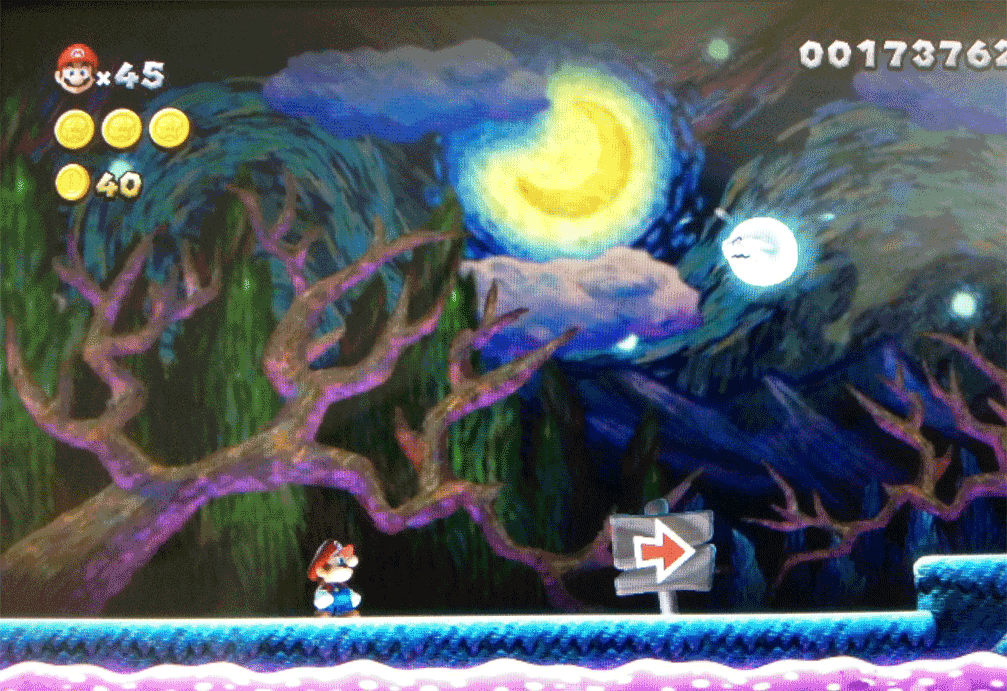 The New Super Mario Bros. U Level Based On A Van Gogh Painting(?) -  Siliconera