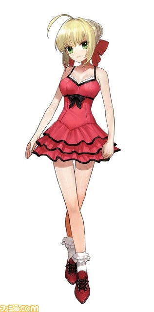 See Fate Extra Ccc S New Costumes For Saber And Caster Siliconera