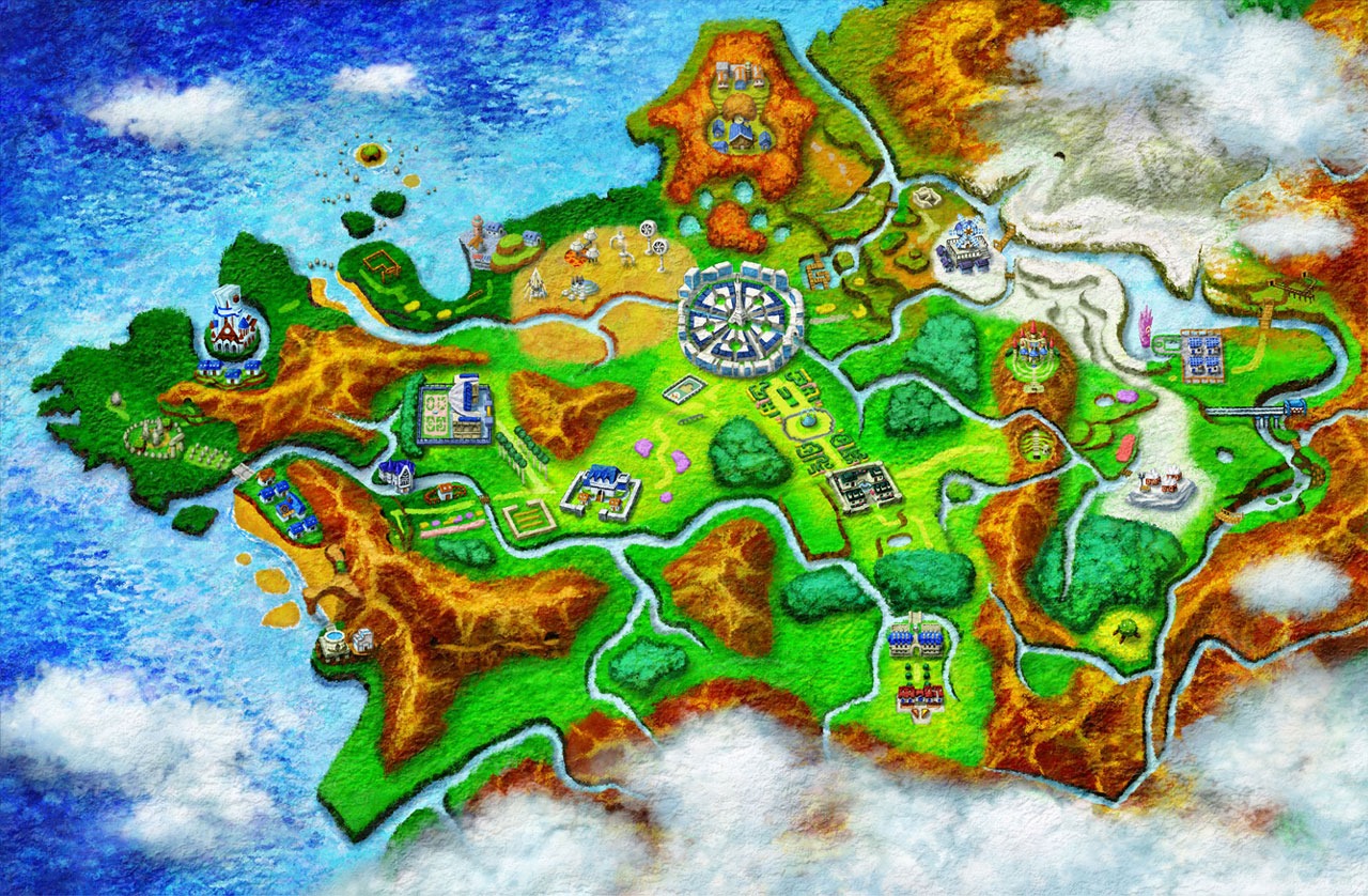 Pokémon X And Pokémon Y Art Shows The Kalos Region Map Pokédex Device Siliconera