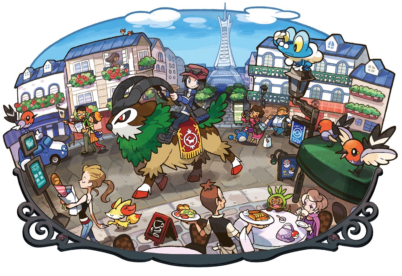 map of pokemon and pokemon y