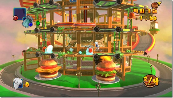 burger time wii