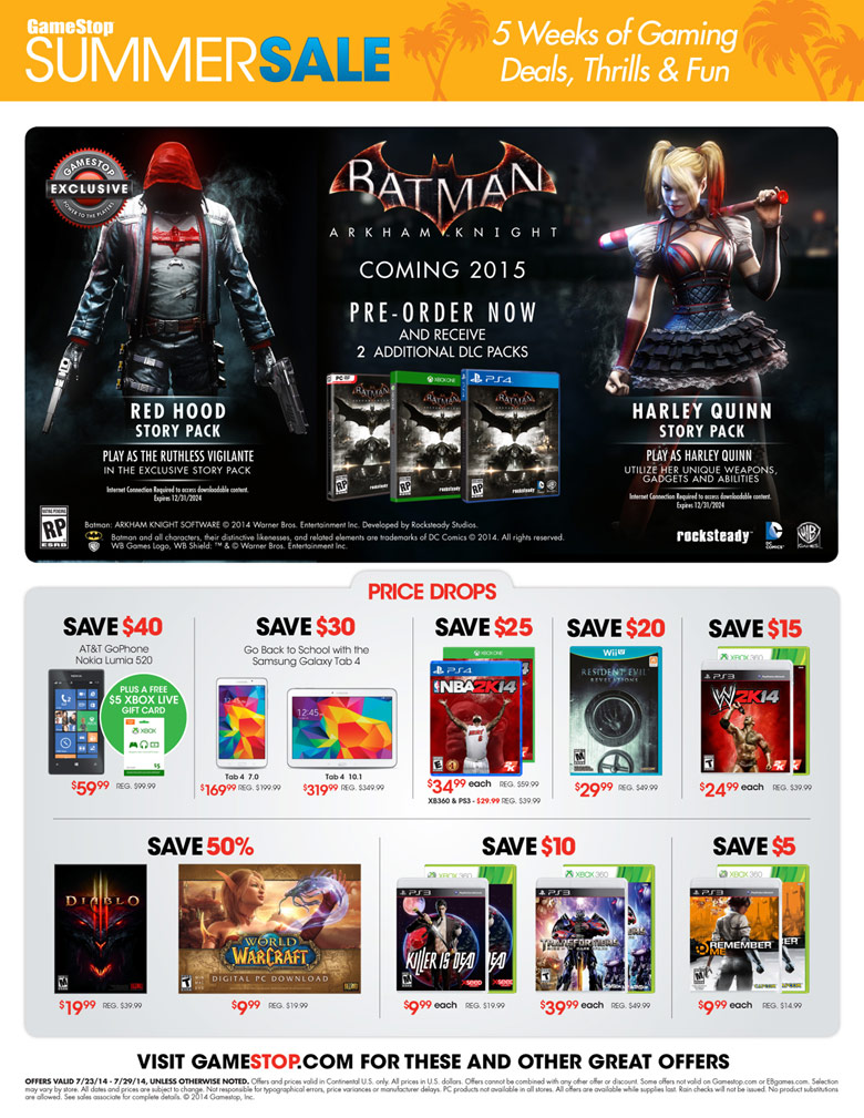 Batman: Arkham Knight GameStop Pre-Order Lets You Play As The Red Hood -  Siliconera