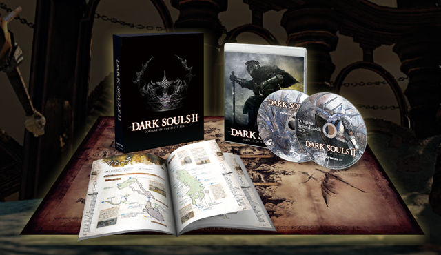 Xbox 360 DARK SOULS II 2 Collectors Limited Edition Map Soundtrack Figure  Book