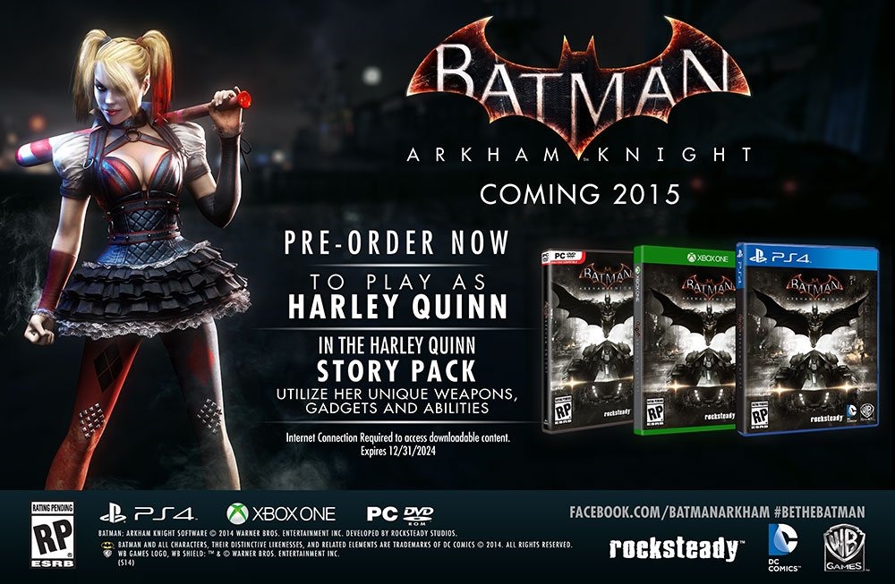 Rescue Poison Ivy In Batman: Arkham Knight's Harley Quinn DLC - Siliconera