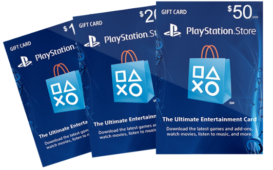 gift card on ps4