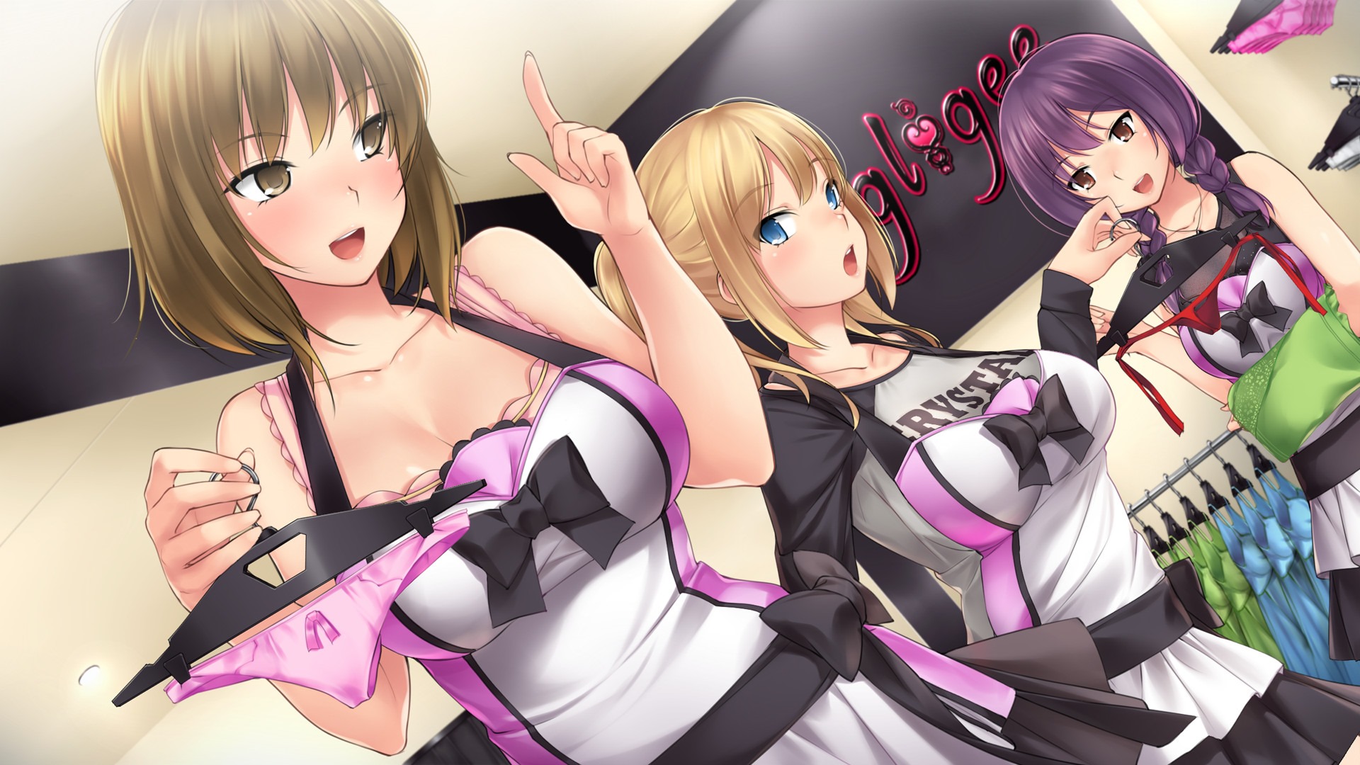 1920px x 1080px - Yuri Visual Novel Negligee Has You Running A Lingerie Shop - Siliconera