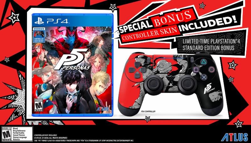 Persona 5 Standard Edition Includes A Controller Skin Siliconera