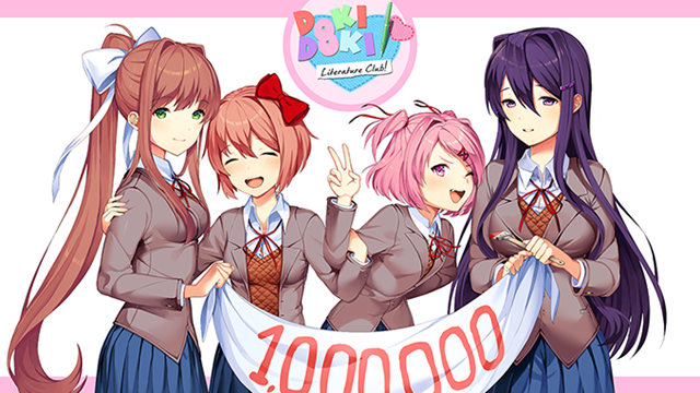 Over 1 Million People Downloaded Doki Doki Literature Club Siliconera