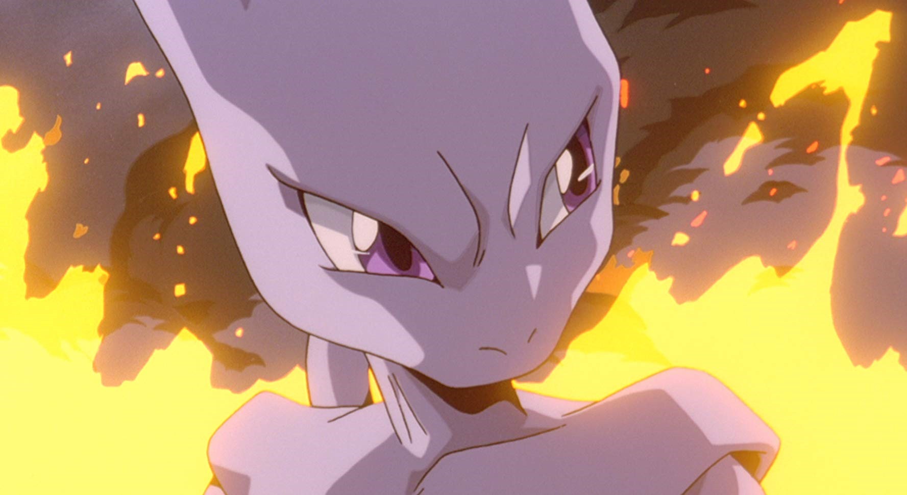 Mewtwo and Mew Battle in the Pokémon: Mewtwo Strikes Back—Evolution Manga