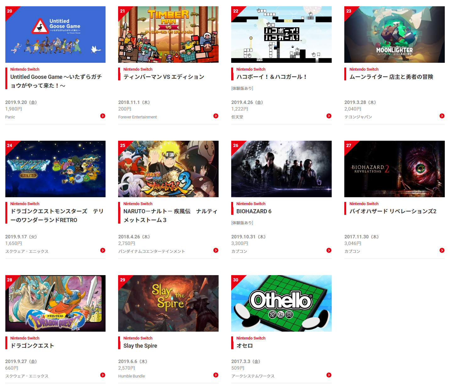 top rated switch games 2019