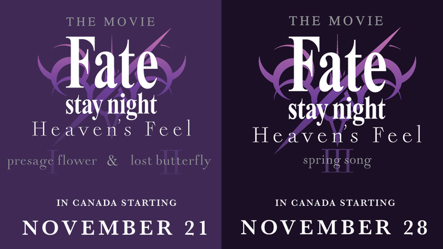 Fate Stay Night Heaven S Feel Movies Canadian Showing Announced