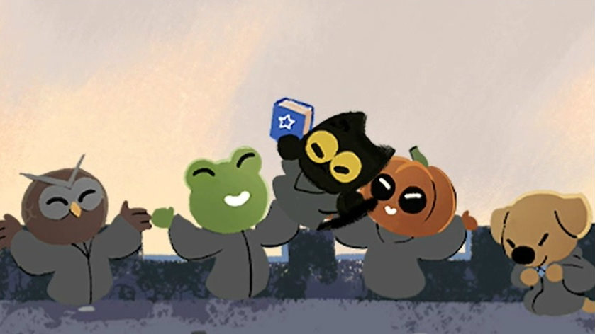 The Adorable Cat From the Halloween Google Doodle Game Has Captured the  Internet's Cold Dark Heart