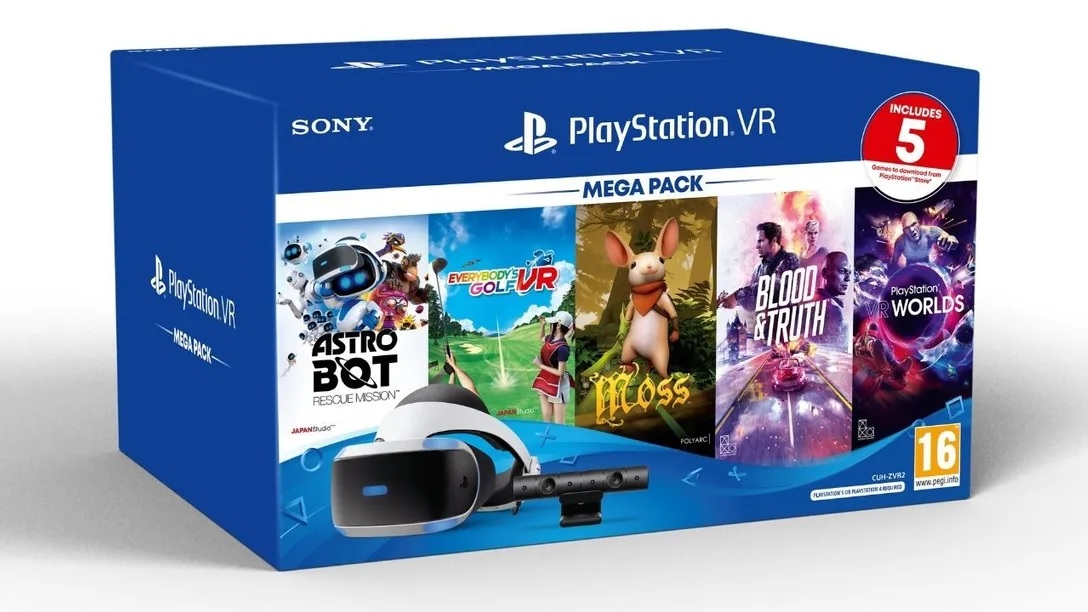 sony playstation vr blood & truth and everybody's golf vr bundle