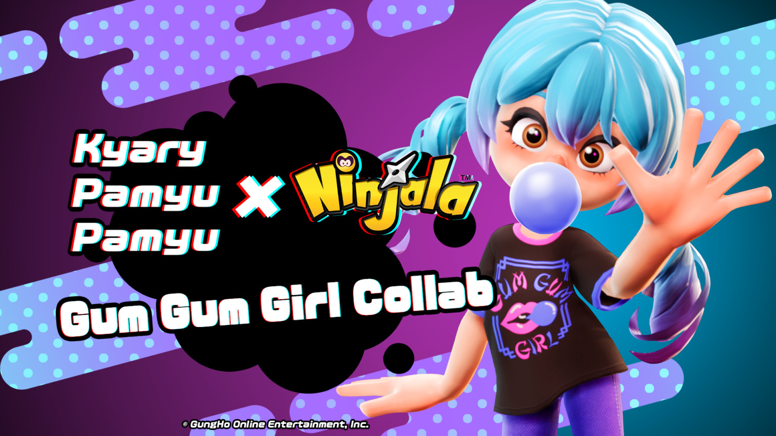 Kyary Pamyu Pamyu Gum Gum Girl Items Come To Ninjala Siliconera - bubble gum girl roblox id