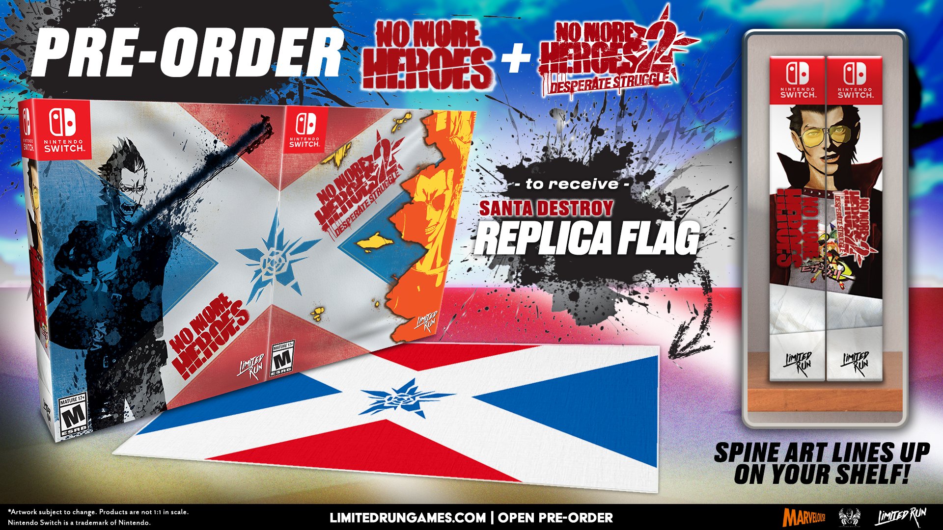 No More Heroes 1 & 2 Switch Physical Editions Open Next Week