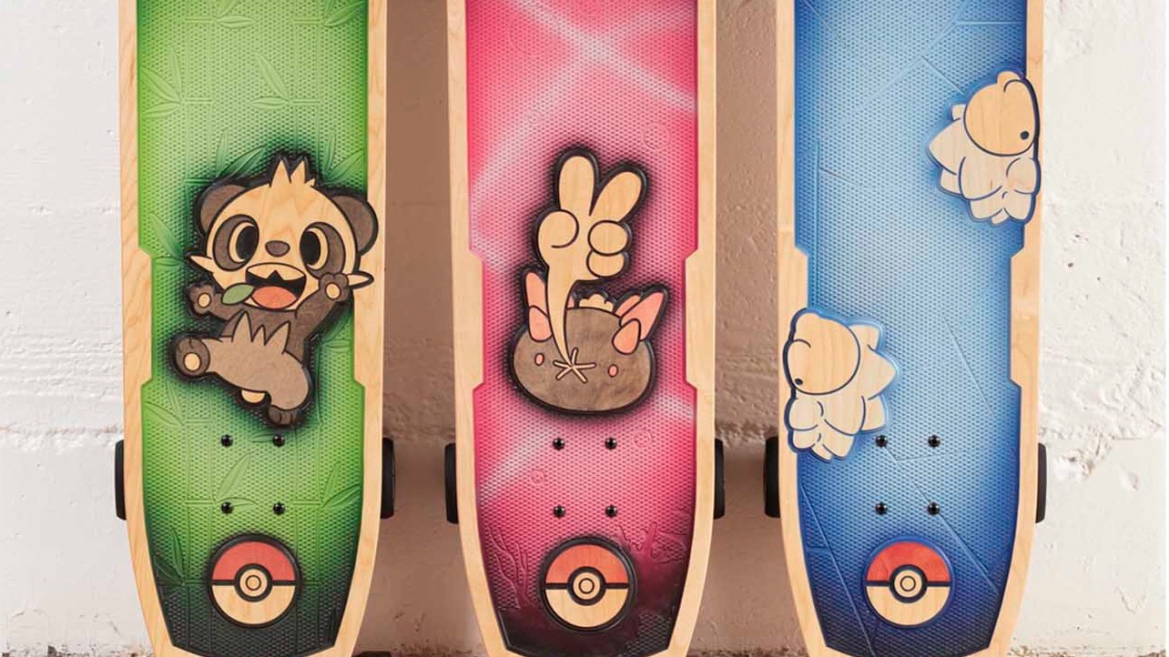 Pokémon Center × Bear Walker: Pancham Skateboard