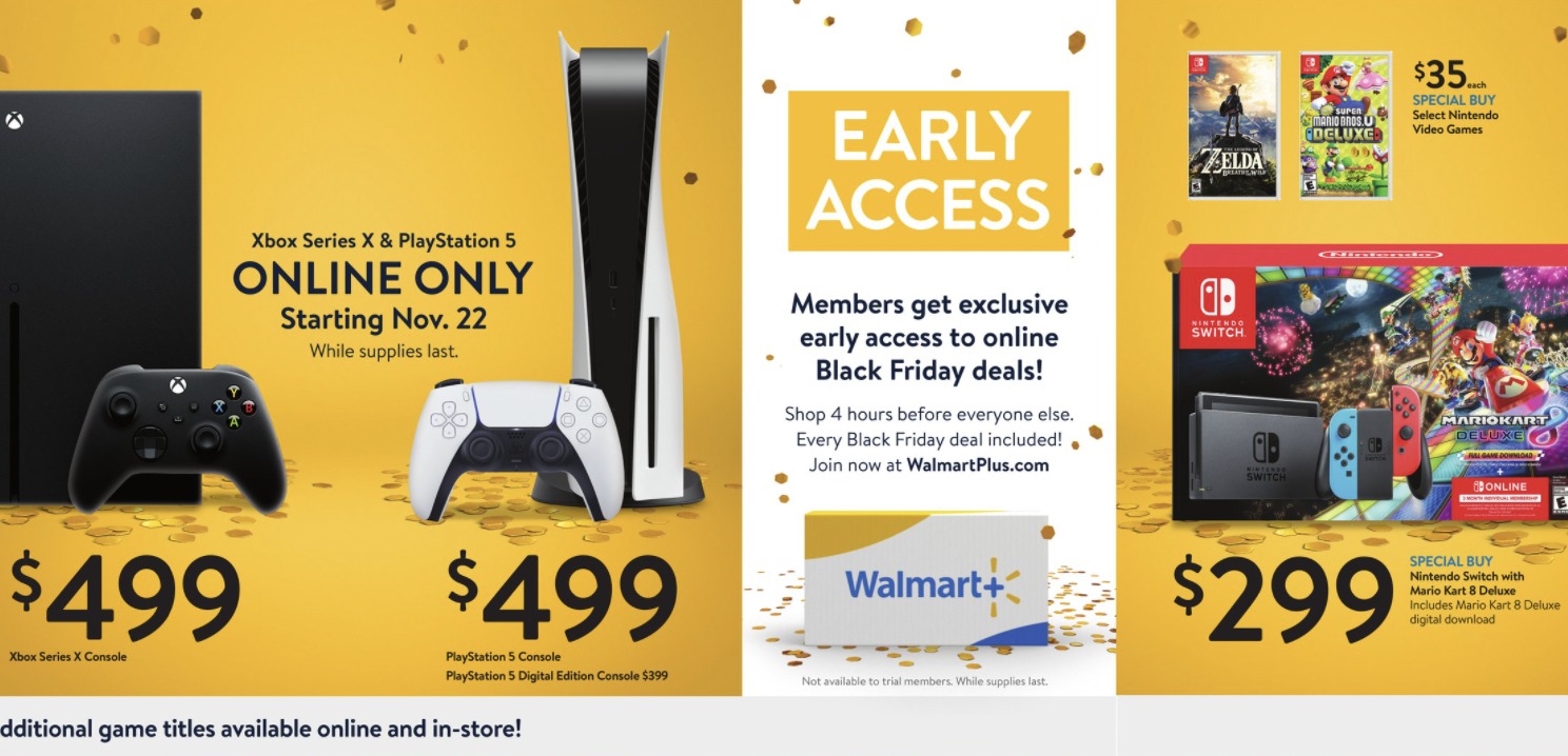 Walmart Black Friday 2021 Ad Says PS5, Xbox Series X are Only’