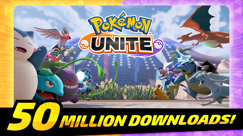 Pokémon UNITE alcança 50 milhões de downloads e dará recompensa, esports