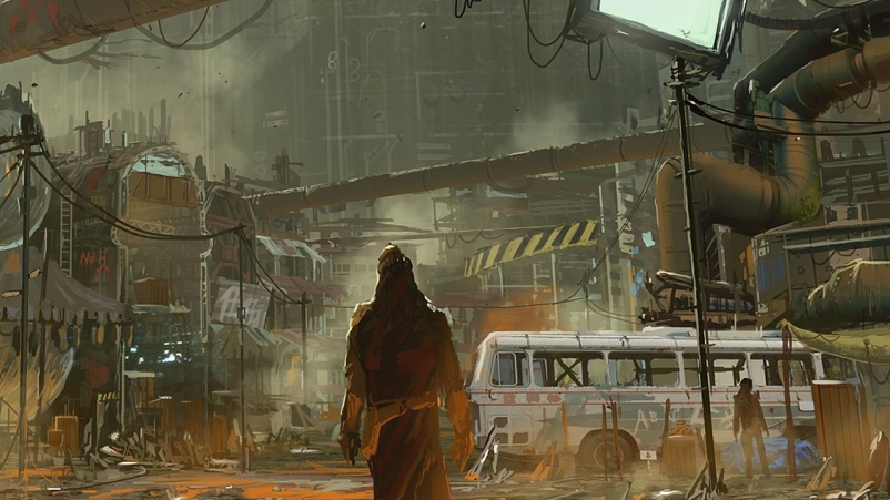 FFVII Remake Concept Art Shows Off Midgar's Sector 5 Slums - Siliconera