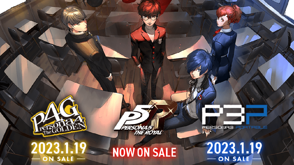 Persona 5 Royal, Persona 4 Golden, Persona 3 Portable coming to Switch