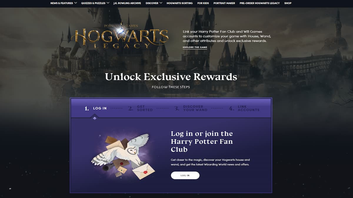 Hogwarts Legacy: How to link your Harry Potter Fan Club account - Video  Games on Sports Illustrated