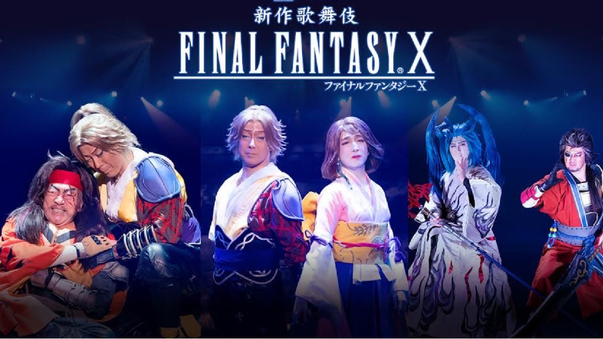 Full cast of live-action Final Fantasy X play appears in costume