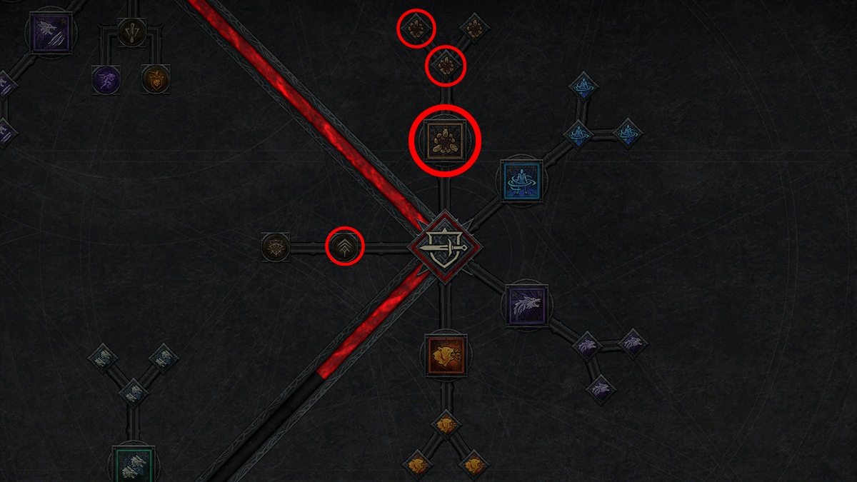 A screenshot of the tier 3 Druid skill tree in Diablo 4.