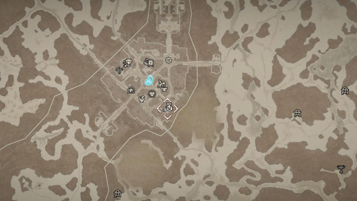 Lizveth map location in Diablo 4.