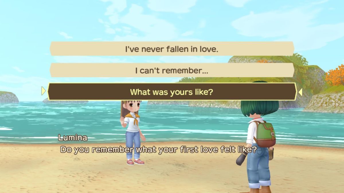 Lumina 4-Heart Event in Story of Seasons: A Wonderful Life.