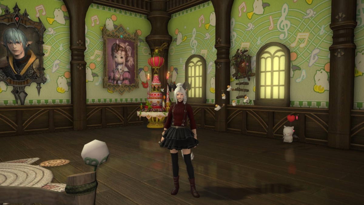 Inside my apartment in Final Fantasy XIV.