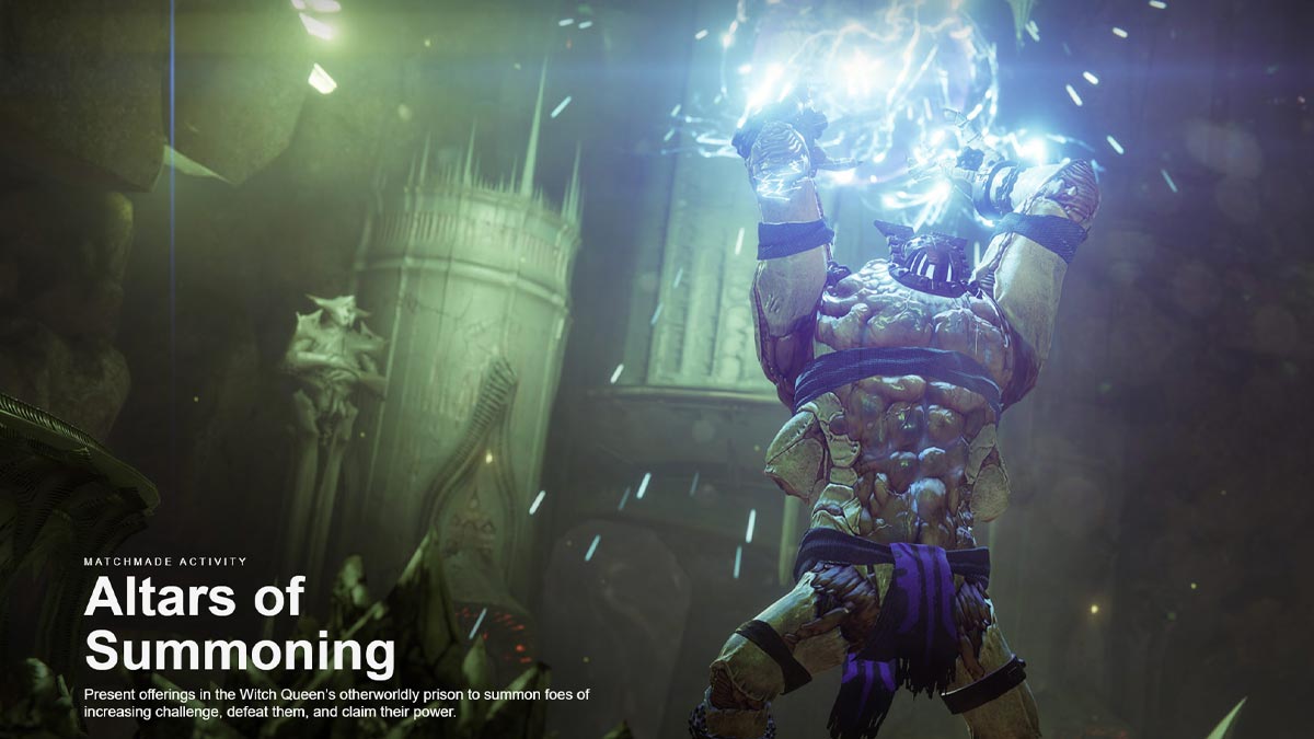 Screenshot of Altars of Summoning in Destiny 2.