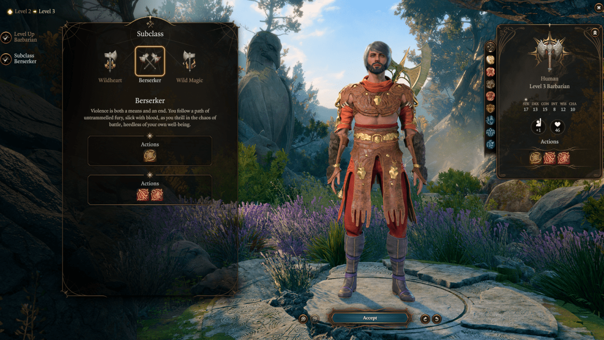 Baldur's Gate 3 Barbarian Subclasses