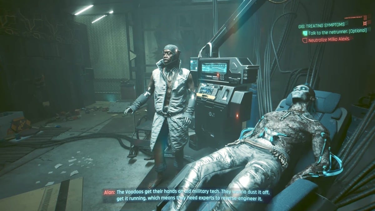 Cyberpunk 2077 treating symptoms