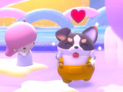 Screenshot of Lala in Hello Kitty Island Adventure.