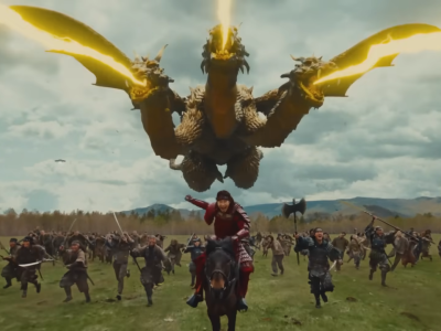 Marubeni ad uses King Ghidorah and Final Fantasy V FFV Battle at the Big Bridge BGM