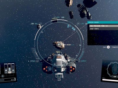 Screenshot of Ship Parts salvage in Starfield.