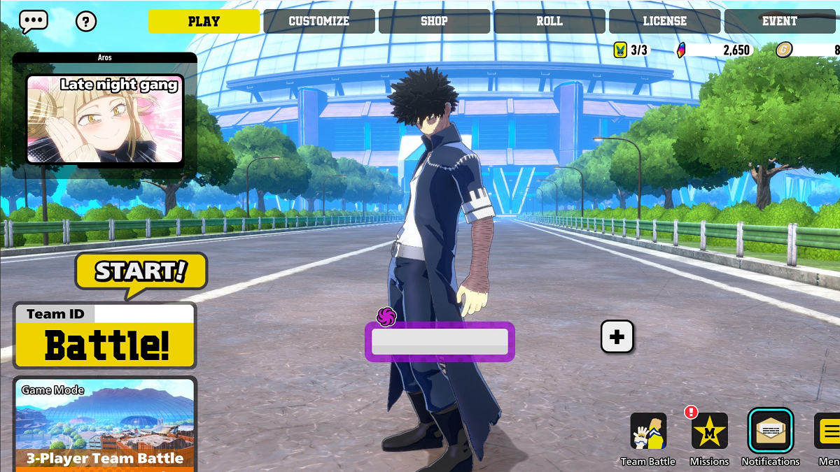 Free-to-play battle royale My Hero Academia: Ultra Rumble