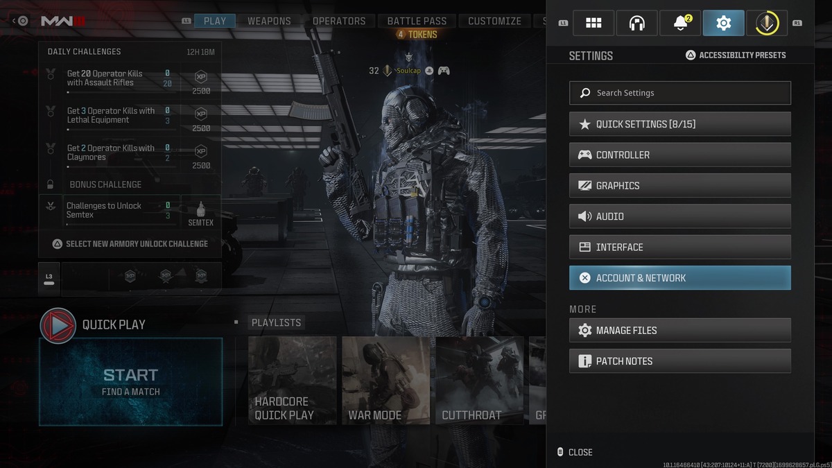 How to toggle crossplay in Call of Duty: Modern Warfare