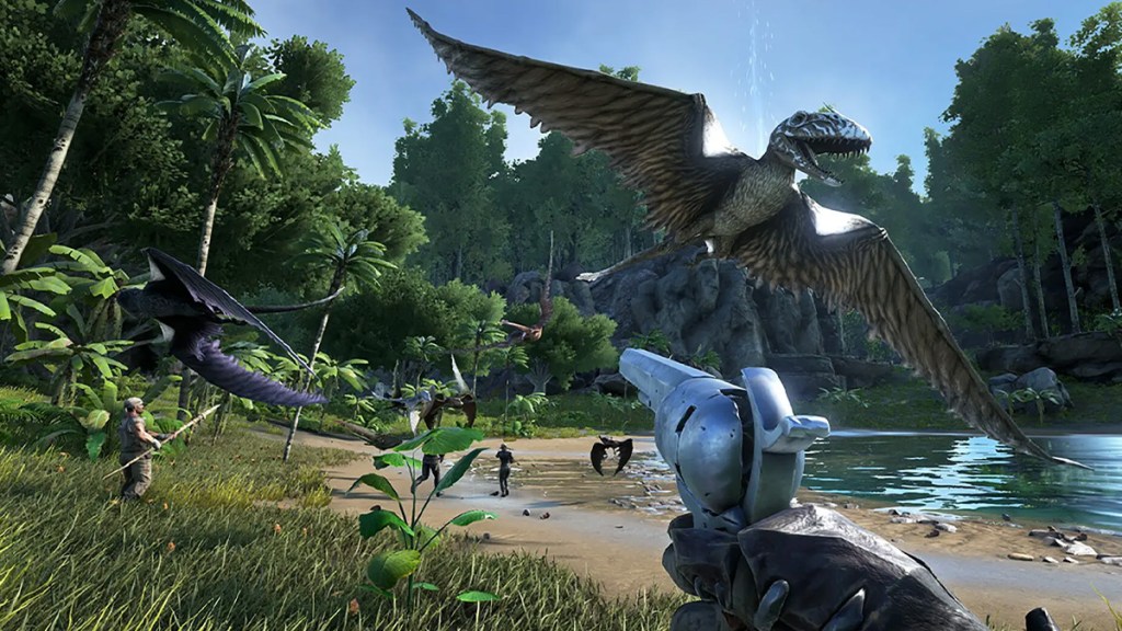 Screenshot of animals in Ark Survival Ascended