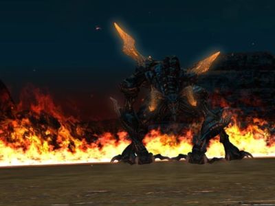 Screenshot of Ifrit in The Bowl of Embers in FFXIV.