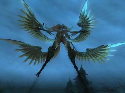 Screenshot of Garuda in The Howling Eye in FFXIV.