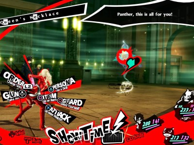 Screenshot of Persona 5 turn-based combat