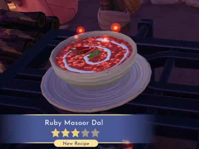 How to Make Ruby Masoor Dal in Disney Dreamlight Valley