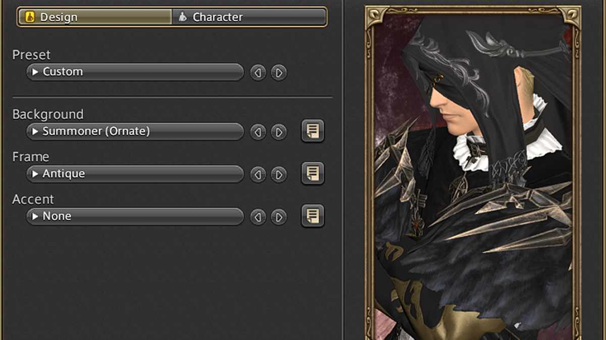 Change Portrait FFXIV