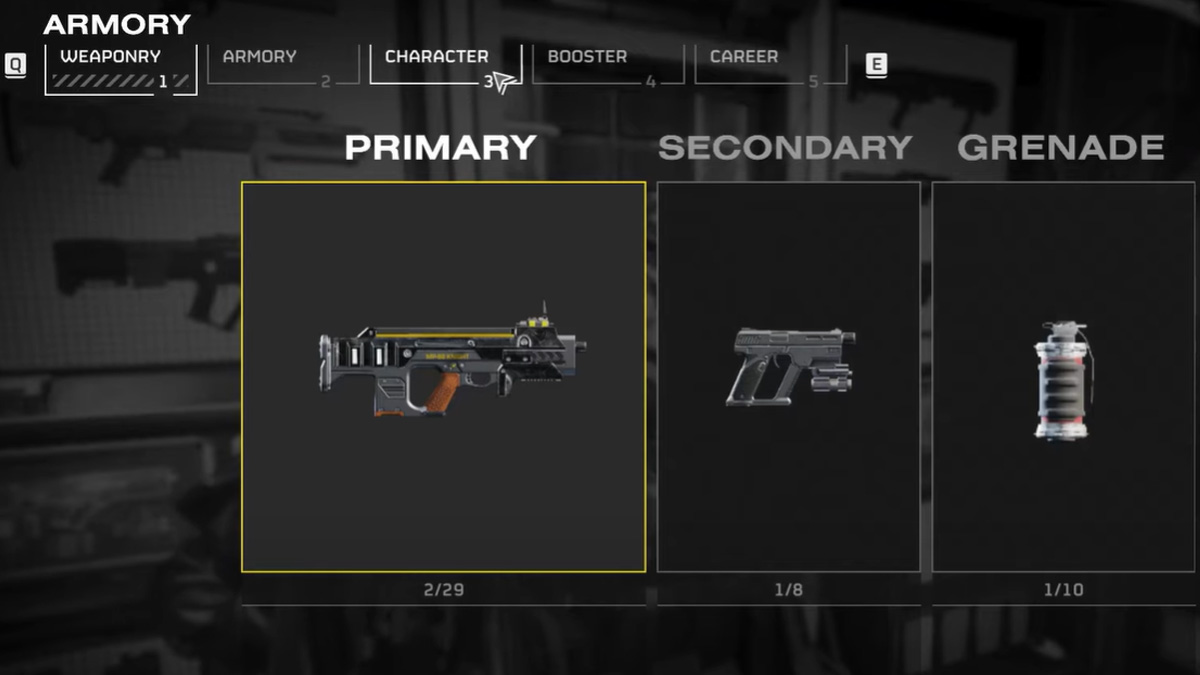 Screenshot of Armor Character menu in Helldivers 2