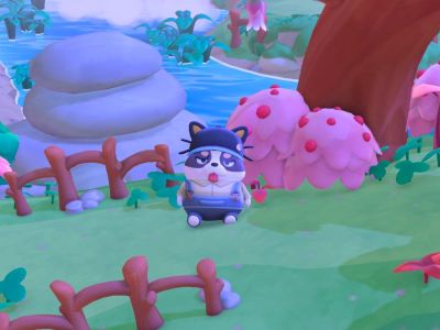 Screenshot of Merry Meadows in Hello Kitty Island Adventure