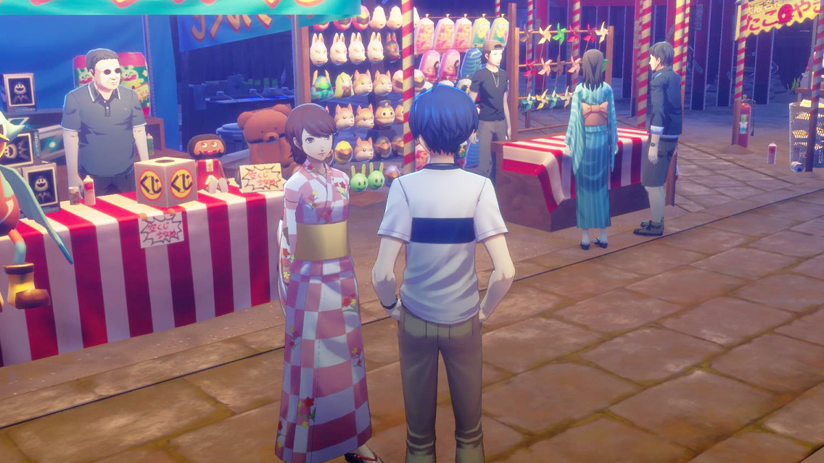 Screenshot of Yukari Summer Festival in Persona 3 Reload