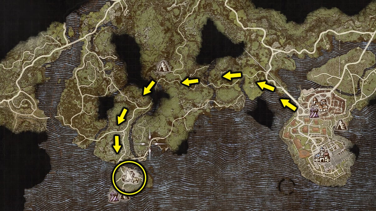 Where To Find Ulrika In Dragon S Dogma 2 Readvent Of Calamity Guide   Dragons Dogma 2 Ulrika Location Map 